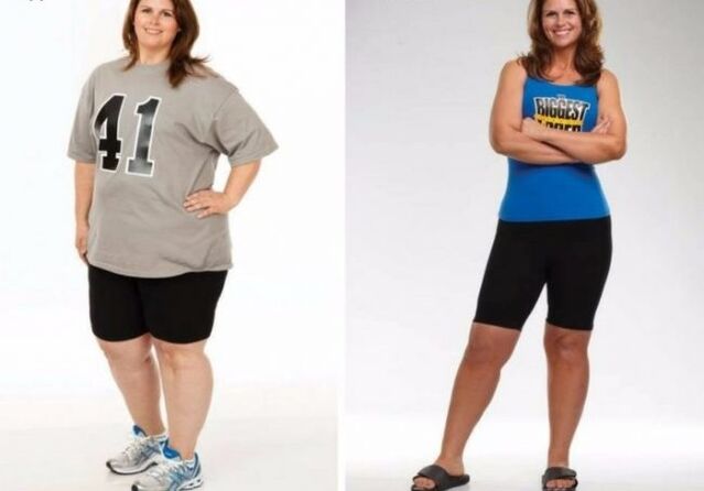 przed i po odchudzaniu na diecie białkowej